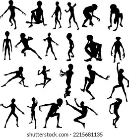 bundle graphic resource of aliens