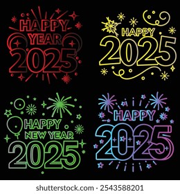 bundle happy new year art and illustrator
