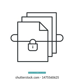 Bundle icon vector illustration logo template for many purpose