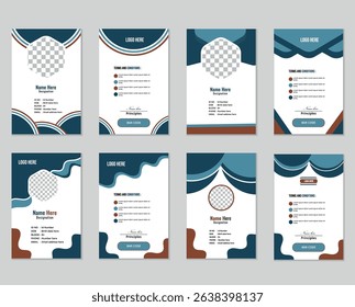 A bundle of ID card design templates