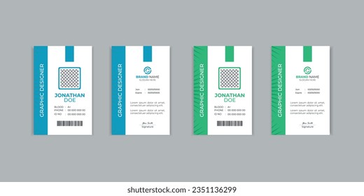 Bundle ID Card Template | Employee Id card for your company.	
