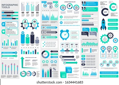 Bundle infographic elements data visualization vector design template. Can be used for steps, business processes, workflow, diagram, flowchart concept, timeline, marketing icons, info graphics.