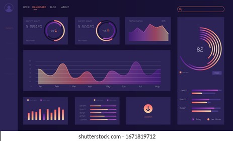 Bundle Infografik Elemente Datenvisualisierung Vektorillustration Design Vorlage. Kann für Schritte, Geschäftsprozesse, Workflow, Diagramm verwendet werden.