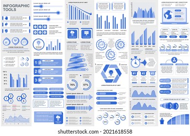 Bundle infographic elements data visualization vector design template. Can be used for steps, business processes, workflow, diagram, flowchart concept, timeline, marketing icons, info graphics.
