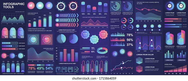 Bundle infographic UI, UX, KIT elements with charts, diagrams, workflow, flowchart, timeline, online statistics, marketing icons elements design template. Vector info graphics and infographics set.