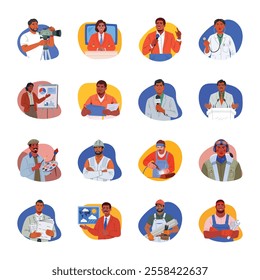 Bundle of Job Flat Style Illustrations 

