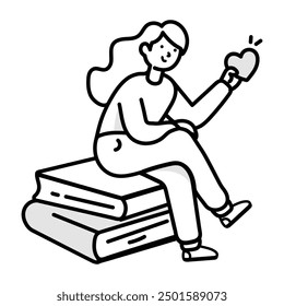 Bundle of Knowledge Power Doodle Icons

