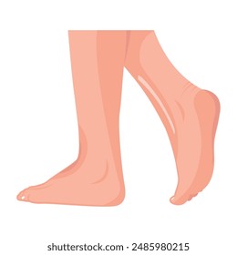 Bundle of Ladies Feet Flat Icons 

