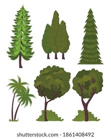 bundle of landscape set icons vector illustration design