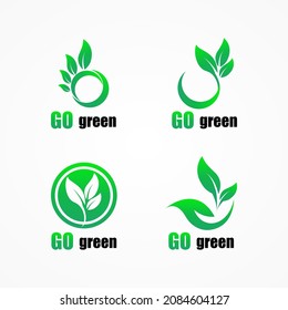 bundle of leaf logos vector
simple and elegant design