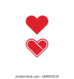 Bundle Love Heart logo design