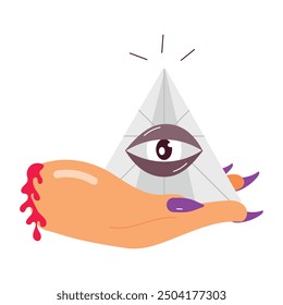 Bundle of Magic Elements Flat Style Stickers 

