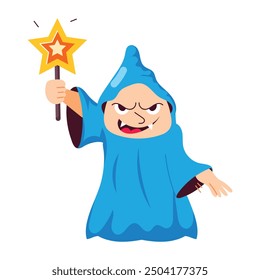 Bundle of Magic Elements Flat Style Stickers 

