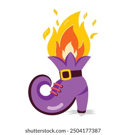 Bundle of Magic Elements Flat Style Stickers 

