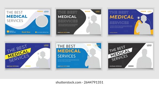 Plantillas de diseño de Miniatura médica de Paquete para su mejor solución