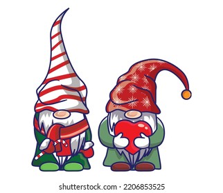 Das Paket der frohen Weihnachtsschmiede nennt den Weihnachtskostüm Cartoon Illustration Banner Design. 