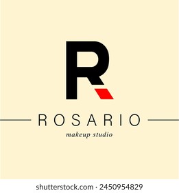 Bundle  Minimalistic Logos. Monogram of letters R.  Vector design. for beauty salon or art studio.