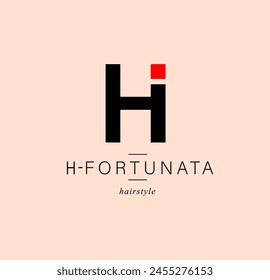 Bundle  Minimalistic Logos. Monogram of letters H.square Vector design. for beauty salon or art studio.