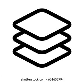 Bundle Of Mobile Software Apps / Applications In The App Store Line Art Vector Icon For Websites