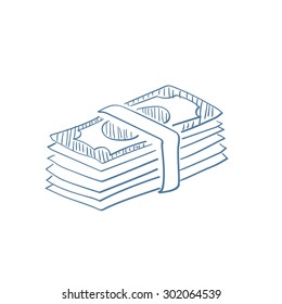 A bundle of money 