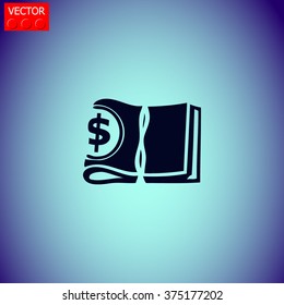 A bundle of money with a rubber band