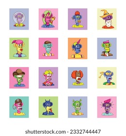 Bundle of NFT Animal Flat Characters

