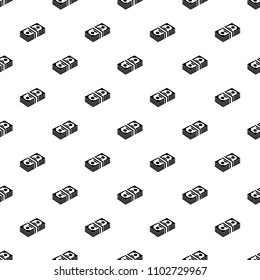 Bundle note pattern vector seamless repeating for any web design