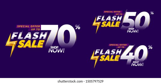 Bundle Offer. Special Offer Flash Sale Banner Design, Vector Illustration. Can Use Web Design Post And Promotional Product