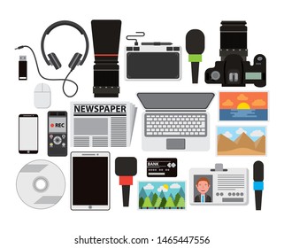 bundle of office set icons vector illustration design