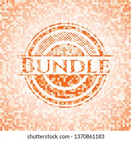 Bundle orange mosaic emblem
