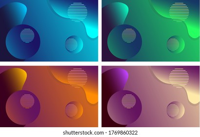 bundle pack abstract background with beauty colourfull and geometric.