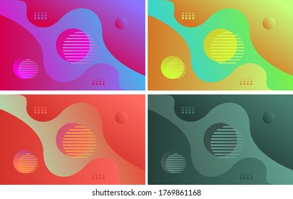 bundle pack abstract background with beauty colourfull.