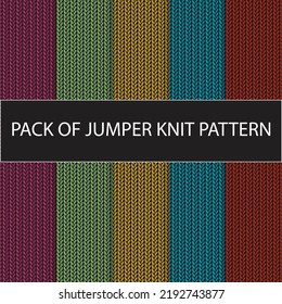 
Bundle and Pack of Jumper Knit Texture Seamless Pattern