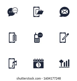 bundle of phone set icons vector illustration design