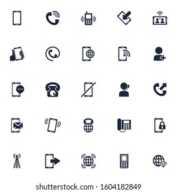 bundle of phone set icons vector illustration design