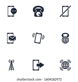bundle of phone set icons vector illustration design