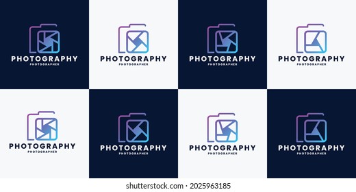 bundle photography logo design template