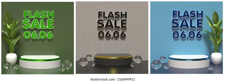 Bundle of podium 3d model luxury decor Luxury, HD, sale product
