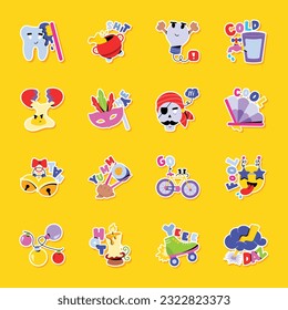 Bundle of Preppy Flat Stickers 

