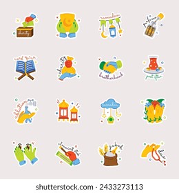 Bundle of Ramadan Traditions Flat Stickers 

