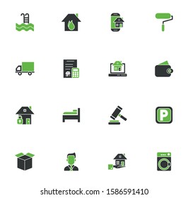 bundle of real estate set icons vector illustration design