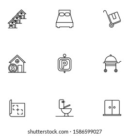 bundle of real estate set icons vector illustration design