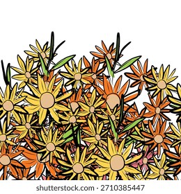 um pacote de flores vermelhas fundo illustration.eps