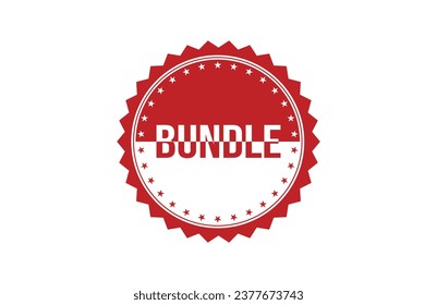 Bundle red ribbon label banner. Open available now sign or Bundle tag.
