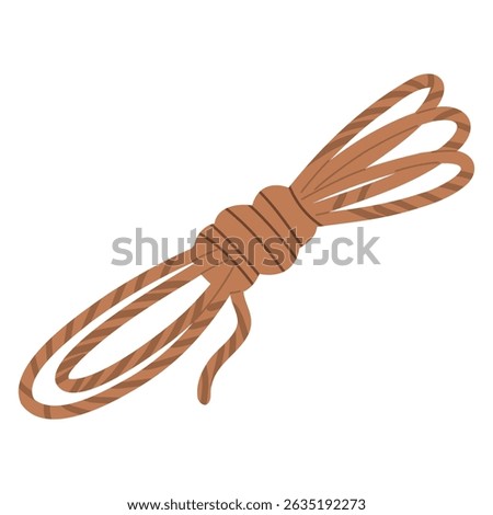 Bundle of rope illustration, hand drawn rope 