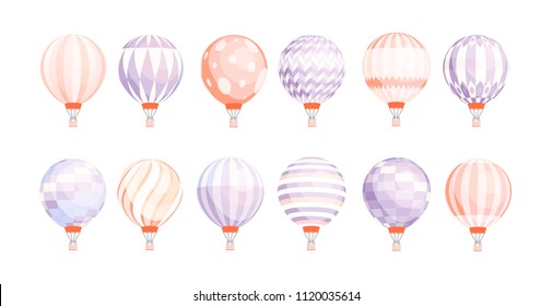 Hot Air Balloon Pastel Images Stock Photos Vectors Shutterstock Pink corded headphones, minimalism, pastel, studio shot, colored background. https www shutterstock com image vector bundle round hot air balloons different 1120035614