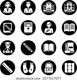 Bundle school icon  and illustrator eps