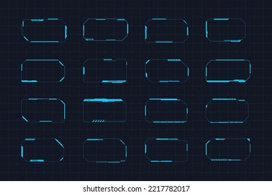 Bundle of Sci-fi concept border design
