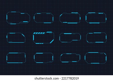 Bundle of Sci-fi concept border design