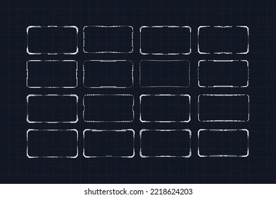 Bundle of Sci-fi Virtual concept border design